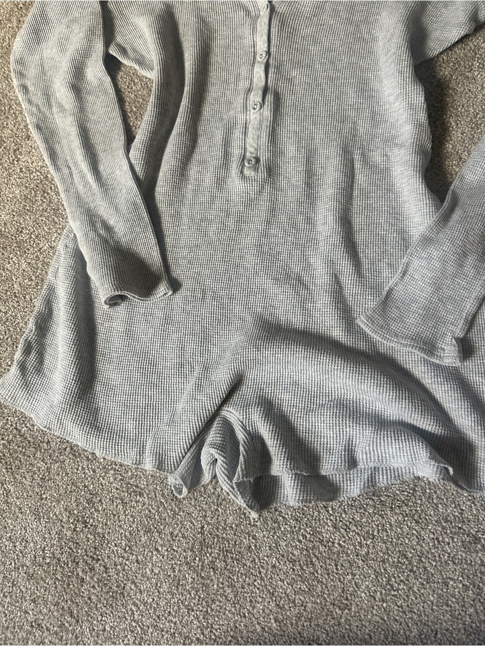Skims 100% cotton gray romper - Picture 4 of 5
